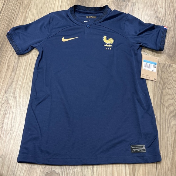 Nike France 2022/23 Home Football Soccer Jersey Kids Medium DN0833-413 $80 NWT